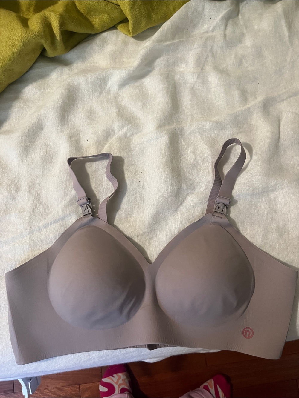 Everyday Seamless Nursing Bra in Taupe